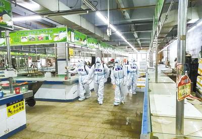 武漢農貿市場升級進行時 早晚徹底消殺，硬件改造達標方準營業